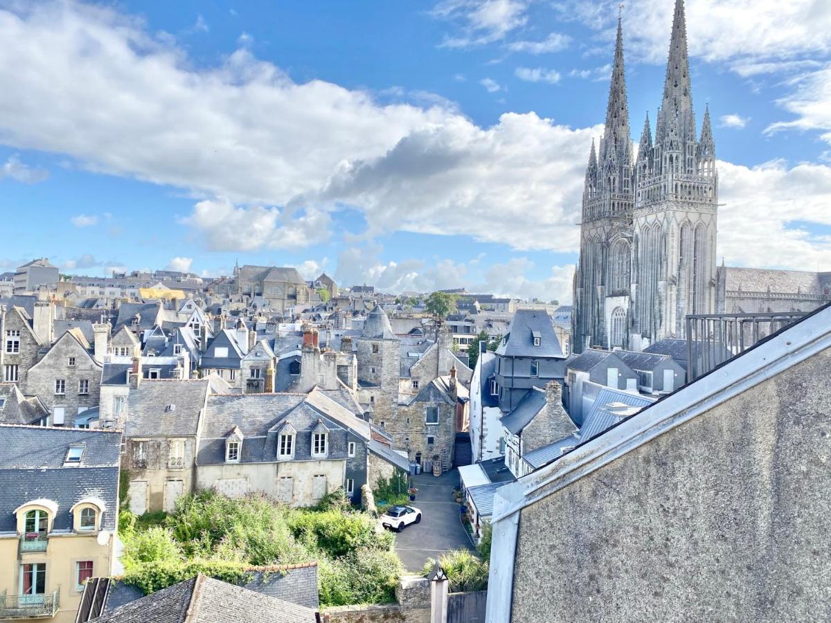 Le Nid Des Quais - Vue Panoramique Au Coeur De La Ville - Wifi - Entree Autonome カンペール エクステリア 写真